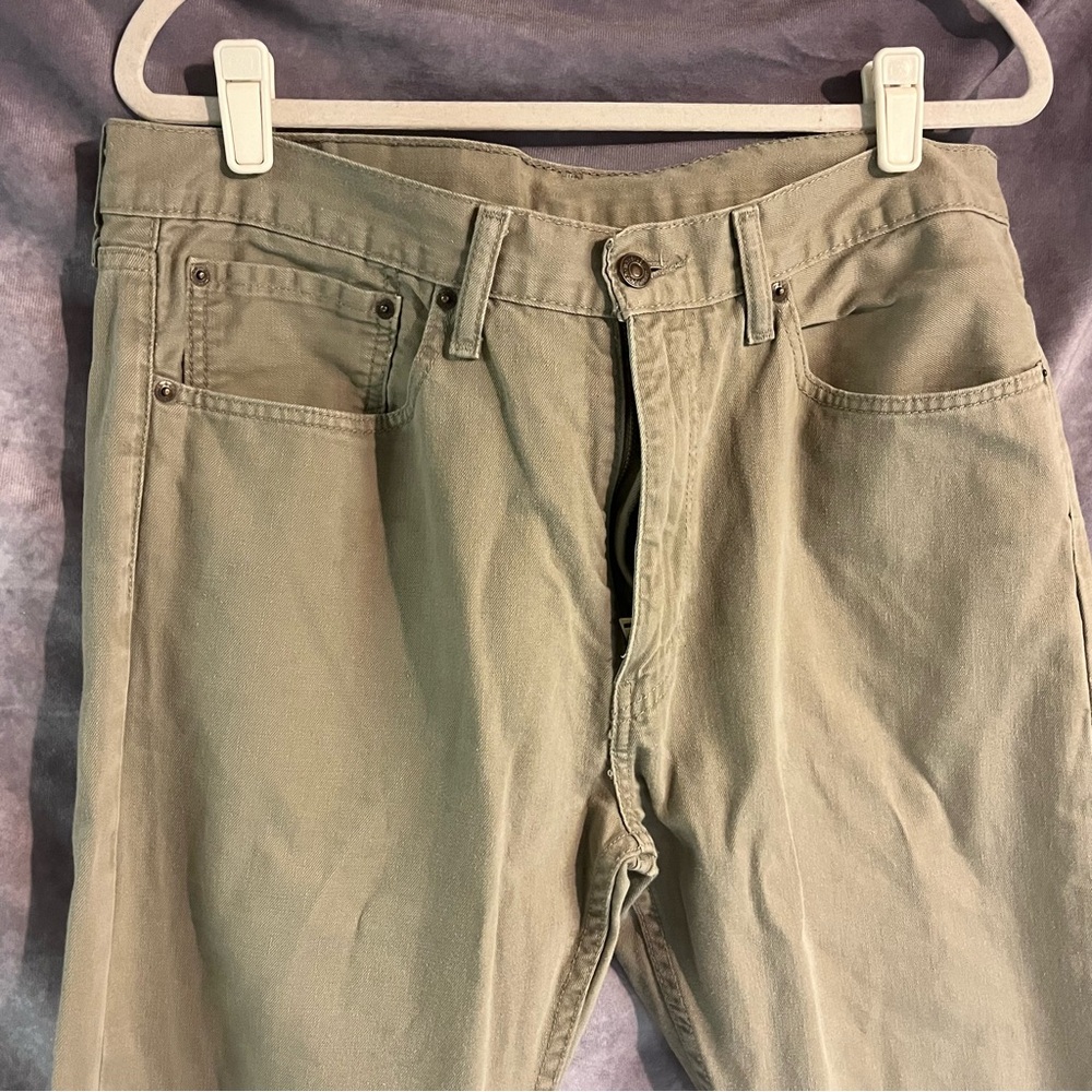 Tan Levi’s 505 36 x 34 Straight-Leg Jeans Classic Comfy‎